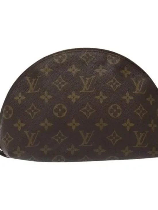 LOUIS VUITTON Monogram Trousse Demi Ronde Cosmetic Pouch M47520 LV Auth BD1455 - Picture 12 of 15